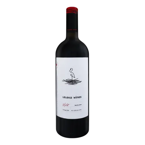 Вино 0.75л 12.5% червоне сухе Merlot Leleka Wines пл