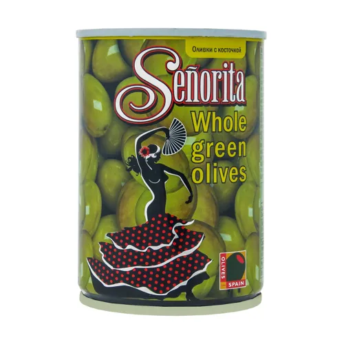 Оливки з кісточкою Senorita з залізній банці 280г