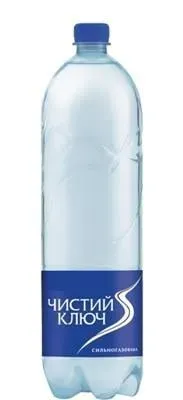 Вода питна Чистий ключ, сильногазована, 1,5л