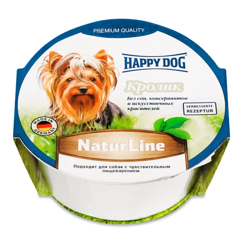 Корм Для Собак Happy Dog NaturLine з Кроликом, В/ґ, В/к, 1 кг