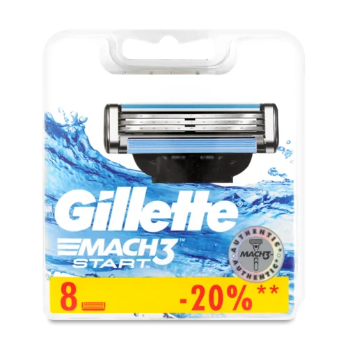 Гігієнічний Бритвений Картридж Gillette Mach3 Start, 1 шт.