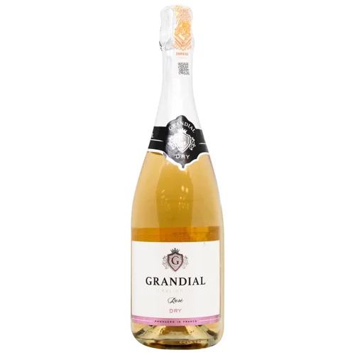 Вино ігристе Grandial Brut Rose рожеве сухе 11,5% 0,75л