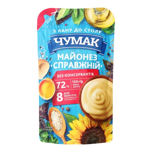 Майонез 72% Справжній Чумак д/п 150г
