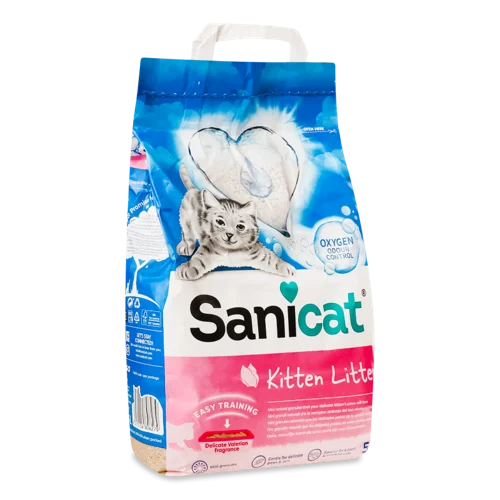 Наповнювач Sanicat Kitten Мінеральний В/ґ, 5л