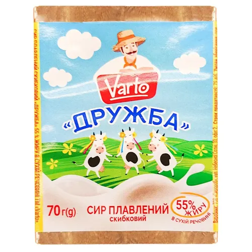 Сир Varto Дружба плавлений 55% 70г