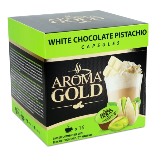Кава Aroma Gold «білий шоколад-фісташка» в капсулах