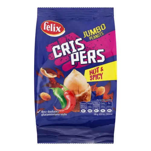 Арахіс у хрумкій оболонці Hot&Spicy Crispers Felix м/у 125г