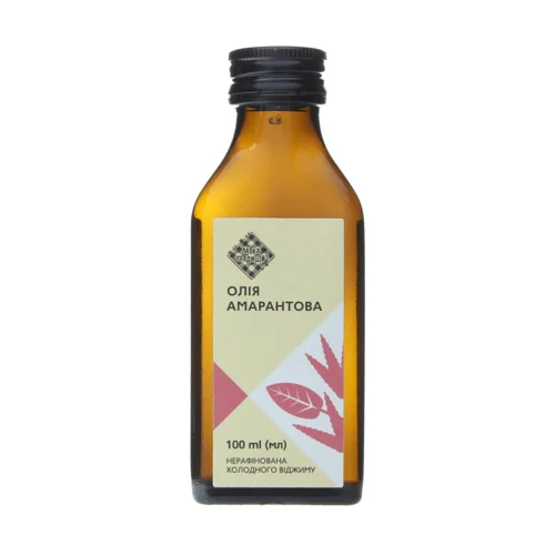 Олія Амарантова Нерафінована Холодного Віджиму, 100 мл