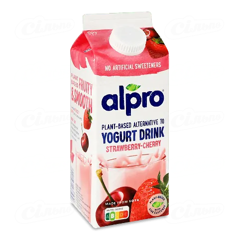 Продукт Alpro соєвий ферментований полуниця вишня, 755г
