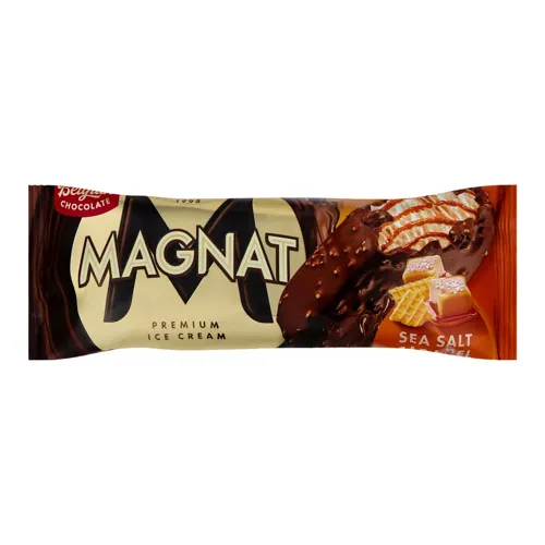 Морозиво 8% вершкове в молочному шоколаді з вафельною крихтою Sea Salt Caramel Magnat м/у 75г