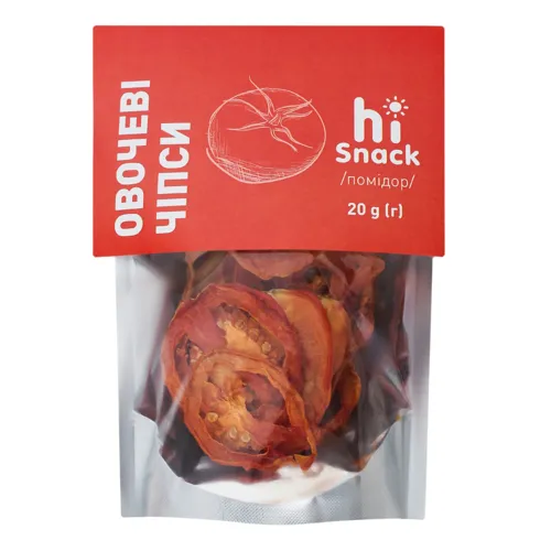 Чіпси овочеві Помідор hiSnack м/у 20г