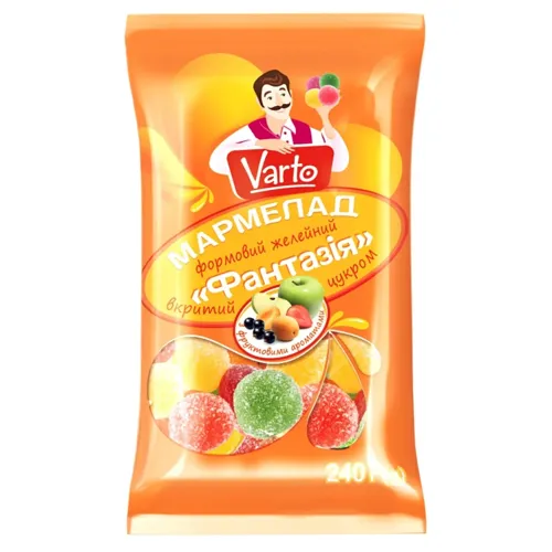Мармелад Фантазія з фруктовими ароматами Varto 240г