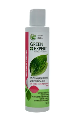 Гель для Вмивання Ультрам'який Очищення і Комфорт Green Expert, 150мл