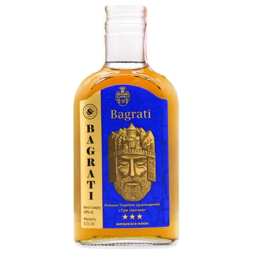 Коньяк Bagrati 3yo 200мл 40%