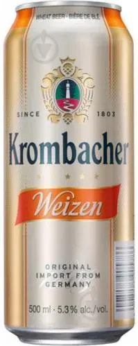 Пиво Krombacher Weizen світле 5,3% 0,5л
