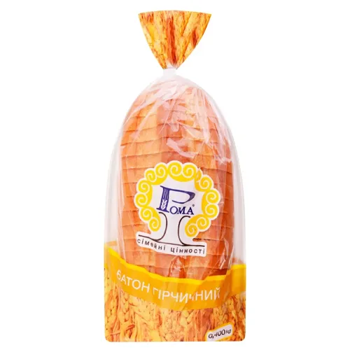 Батон Рома Гірчичний нарізний 400г