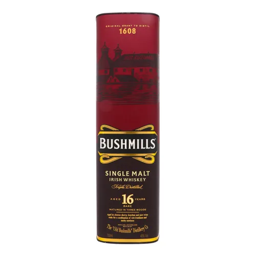 Віскі 16 років Single Malt Bushmills тубус