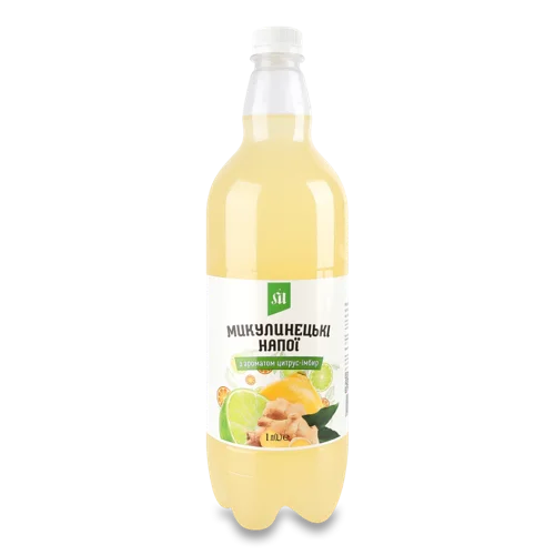 Напій Безалкогольний Сильногазований Соковмісний Цитрус-Імбир, п/пл 1л