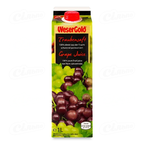 Сік WeserGold виноград, 1л