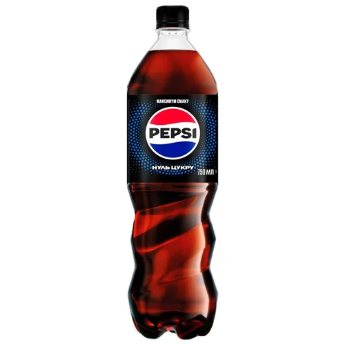 Напій газований Pepsi Zero Sugar 0,75л 12шт