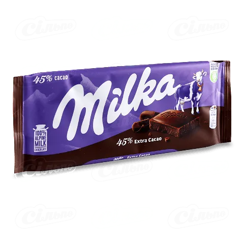 Шоколад темний Milka екстра какао, 100г