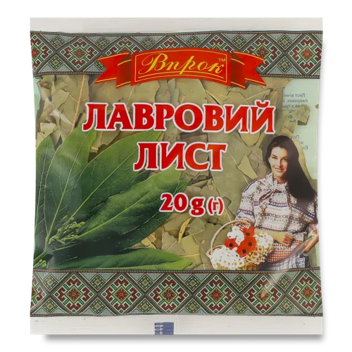 Лавровий Лист, Вищого Ґатунку, В/ґ, 20г