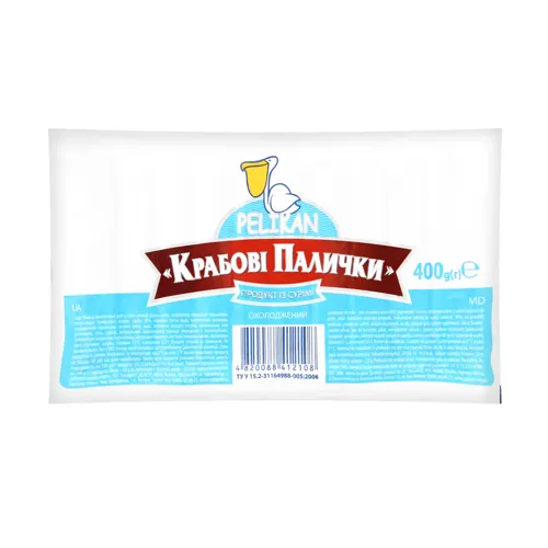 Палички крабові Pelikan охол вищого ґатунку 400г