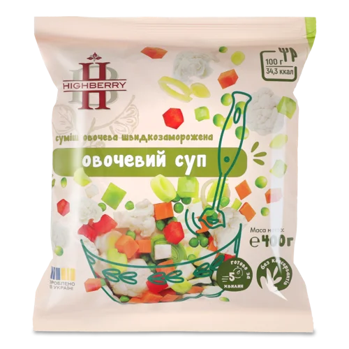 Овочева Суміш Швидкозаморожена Highberry, В/ґ, 400г