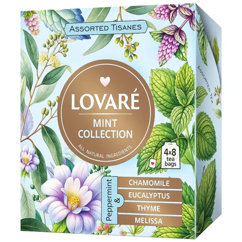 Чай трав'яний Lovare Assorted Tisanes Mint Collection 1,5г х 32шт
