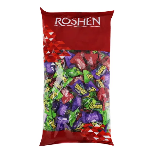 Карамель льодяникова з фруктово-ягідною начинкою Peppinezzz Roshen м/у 0.9кг