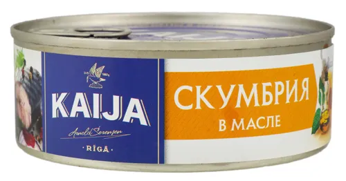 Скумбрія в олії Kaija з/б 240г