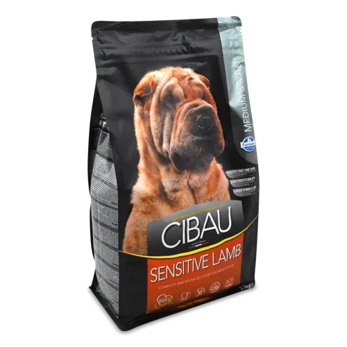 Корм сухий повнораціонний для дорослих собак Lamb Medium&Maxi Sensitive, в/ґ, м/у 2.5кг