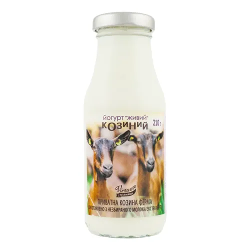 Йогурт 3% козиний Живий Virtuoso by Lukachivka 210г