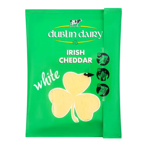 Сир 48% нарізний Irish Cheddar White Dublin Dairy м/у 150г