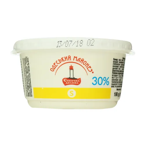 Соус майонезний 30% Столовий Сонячна Долина п/б 190г