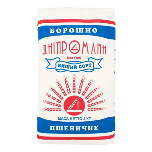 Борошно пшеничне Дніпромлин м/у 2кг