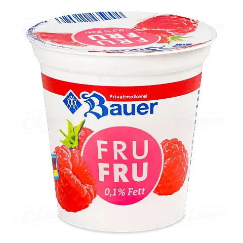 Десерт Bauer Fru. Fru. «Малина» 0,1%, 150г