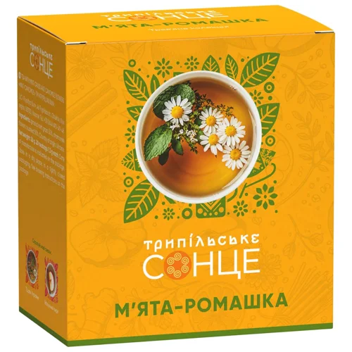 Чай трав'яний Трипільське Сонце м'ята-ромашка 1,3г*20шт