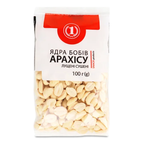 Ядра Арахісу Лущені Сушені Вищого Ґатунку, 100г