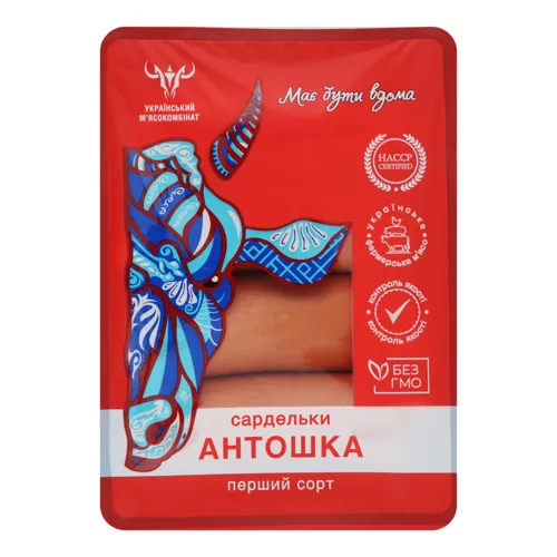 Сардельки Антошка Український м'ясокомбінат кг