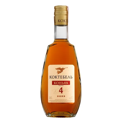 Коньяк 0.25л 40% 4 зірки Коктебель пл