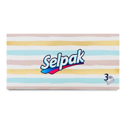 Косметичні Серветки Тришарові Selpak, Гігієнічні, 100шт