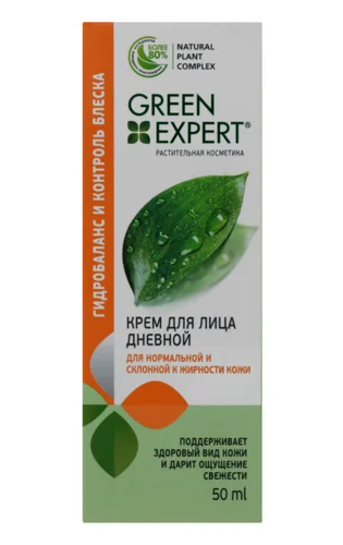 Крем для Обличчя Денний Контроль Блиску Green Expert 50мл