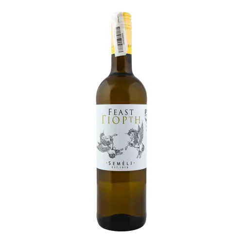 Вино 0.75л 12% біле сухе Гіортн Feast Semeli Estate пл