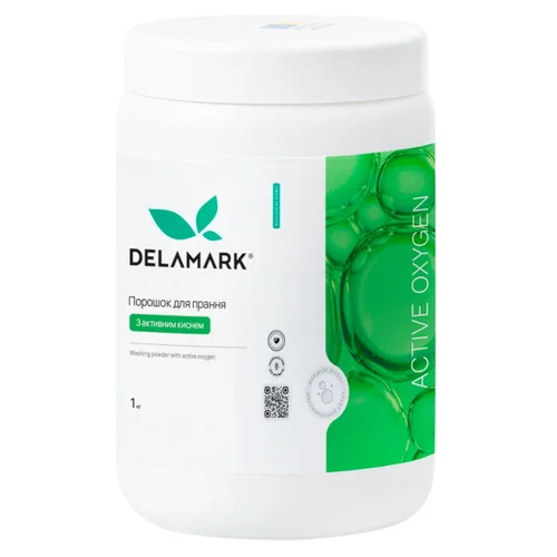 Пральний порошок Delamark з активним киснем 1кг