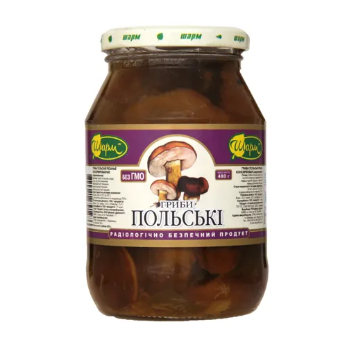Гриби Шарм Польські мариновані 480г
