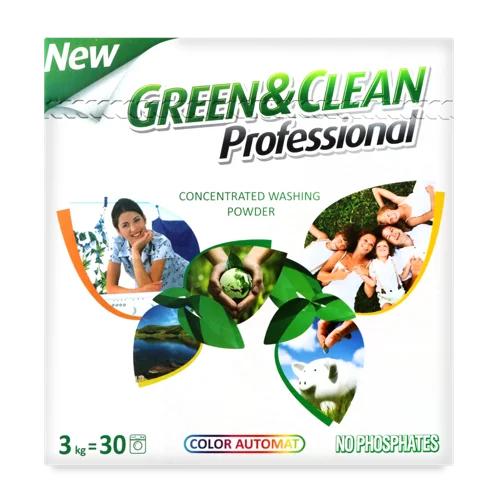 Пральний Порошок Для Кольорової Білизни Professional Green&Clean, 3кг
