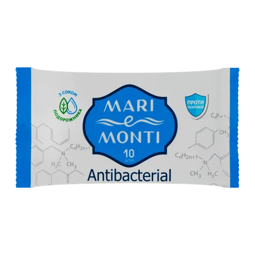 Вологі Антибактеріальні Серветки MARI e MONTI, 10 шт