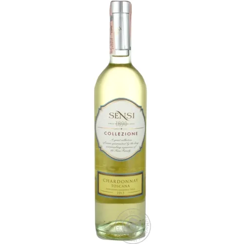 Вино Sensi Collezione Chardonnay Toscana біле сухе 12,5% 0,75л