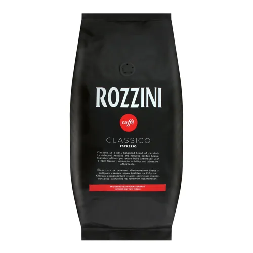 Кава в зернах натуральна смажена Classico Espresso Rozzini м/у 1кг